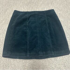 PacSun Dark Blue Corduroy Pencil Skirt